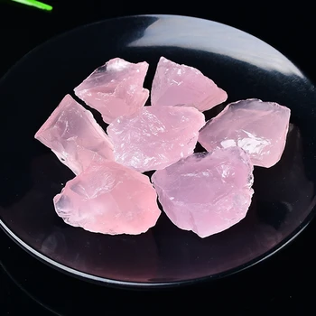 100 г розового кварца, натуральные камни, необработанные целебные кристаллы, необработанные минералы, аквариумные украшения для украшения дома, аксессуары