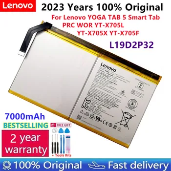 100% Оригинальный Новый Аккумулятор для планшета L19D2P32 для Lenovo YOGA TAB 5 Smart Tab PRC WOR YT-X705L YT-X705X YT-X705F 7000 мАч Batterij