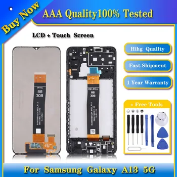 100% Протестированный ЖК-экран для Samsung Galaxy A13 5G SM-A136U с цифровым преобразователем в полной сборке