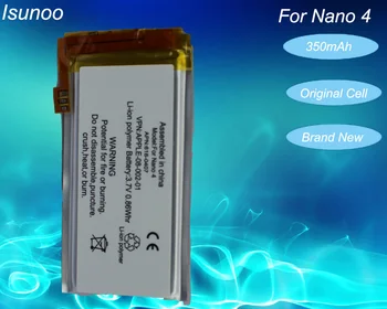 20 шт./лот 3,7 В литий-ионный полимерный сменный аккумулятор для iPod Nano 4-го поколения 350mah