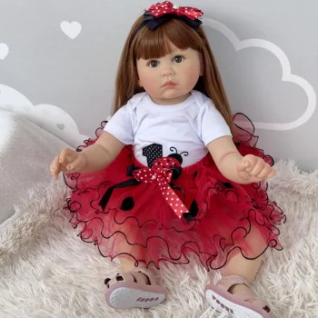FBBD 3D Кукла с отделкой кожей 28 Дюймов, огромный Размер, Возрожденная Кукла для маленьких Девочек, Julieata, Мягкая Ткань Для Тела, Высококачественная Кукла С ручной Росписью