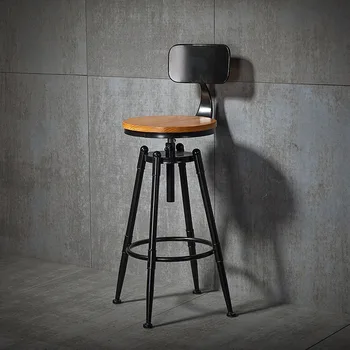 T-2 Промышленный кондиционер, высокий стул, американский винтажный барный стул, Ресторан, кафе, повседневный стул для магазина чая с молоком