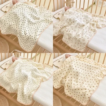 Банное полотенце из марли и хлопка, Детское одеяло с принтом, полотенце для новорожденных, 25x35 ’Прямая доставка