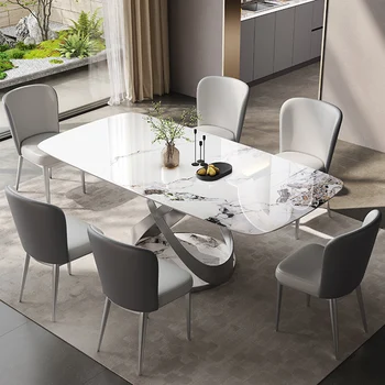 Большой Современный обеденный стол для дома в скандинавском стиле, Роскошная Кухня, Обеденный стол, Консоль, Балкон, Отель Mesas De Jantar Мебель для дома