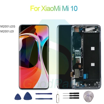 Для XiaoMi Mi 10 Замена экрана Дисплея 2340*1080 M2001J2G, M2001J2I Mi 10 Сенсорный ЖК-Дигитайзер