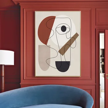 Домашний декор на холсте с картинами Пикассо, знаменитые скандинавские абстрактные плакаты, принты, минималистичные настенные рисунки, декор гостиной