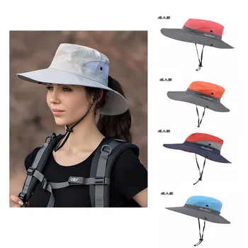 Женская Уличная Солнцезащитная шляпа с отверстием для конского хвоста, рыбацкая шляпа, Солнцезащитная Солнцезащитная шляпа, Дышащая походная шляпа, модели для родителей и детей, Бесплатная доставка