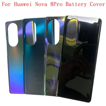 Крышка батарейного отсека Корпус задней двери Задняя крышка для Huawei Nova 8Pro 5G Крышка батарейного отсека Рамка камеры Объектив с логотипом