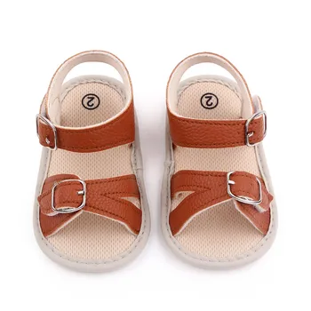 Модные летние сандалии для маленьких девочек и мальчиков, Удобная обувь для кроватки на мягкой подошве, обувь для малышей, Повседневная нескользящая дышащая обувь с мягким дном