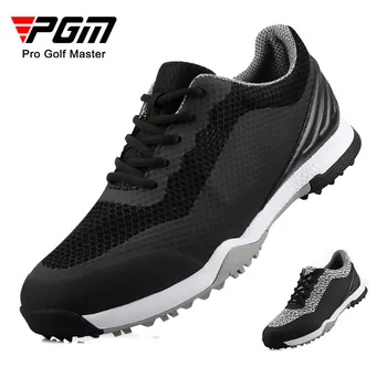 Мужская обувь для гольфа PGM, уличные кроссовки для гольфа в стиле броги, водонепроницаемые, дышащие, устойчивые к скольжению, Спортивные кроссовки для отдыха XZ119