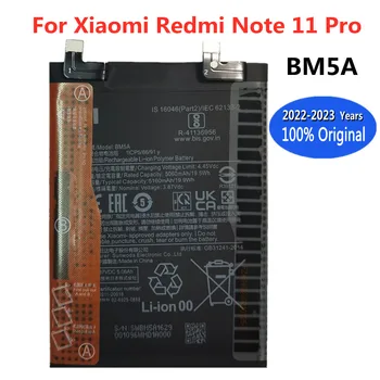 Новый 100% Оригинальный Xiao Mi BM5A 5160 мАч Сменный Аккумулятор Для Xiaomi MIUI Redmi Hongmi Mi Note 11 Pro 11pro Смарт-мобильный Телефон