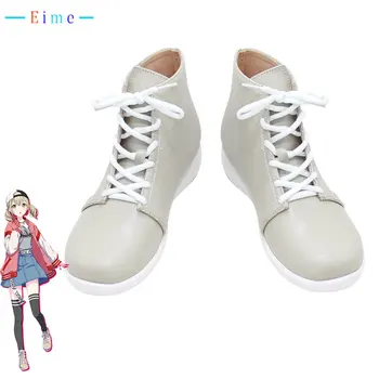 Обувь для косплея Azusawa Kohane, игровой проект Sekai, красочная обувь для сцены из искусственной кожи, Карнавальные ботинки на Хэллоуин, реквизит для косплея, изготовленный на заказ