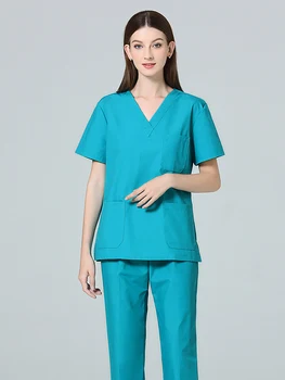 Одежда для чистки рук, женская летняя одежда для стоматолога, высококачественная летняя одежда для стирки с короткими рукавами, тонкая медсестра в операционной