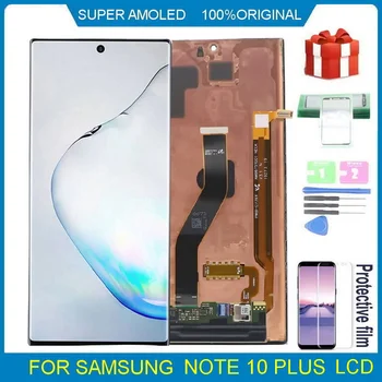 Оригинальный Amoled ЖК-дисплей Для Samsung Galaxy Note 10 Plus N975 N975F N975U ЖК-дисплей с Сенсорным экраном Дигитайзер В Сборе Замена