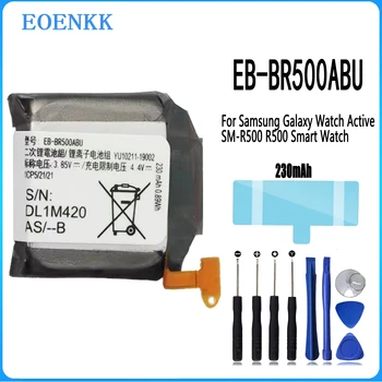 Оригинальный сменный аккумулятор EB-BR500ABU для Samsung Galaxy Watch Active SM-R500, подлинный аккумулятор 236 мАч