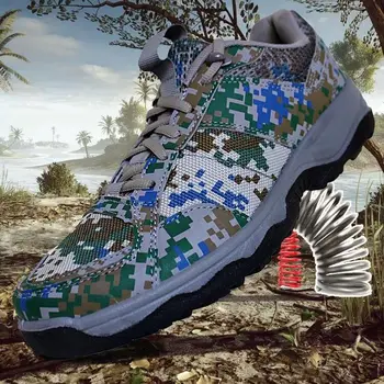 Подлинная новая весенняя камуфляжная обувь для военной подготовки, суперлегкая мужская обувь для тренировок на резиновой основе для бега