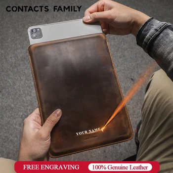 Семейный Чехол из натуральной Кожи Contacts Для iPad Air 5 Air 4 10,9 