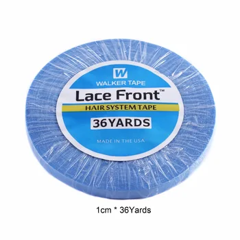 Синяя лента длиной 1 см x 36 ярдов, высококачественная синяя лента для наращивания волос