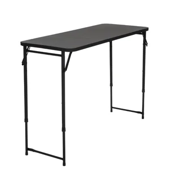 Столешница из ПВХ с регулируемой высотой 20 ”x 48”, черный Приставной столик, мебель для гостиной, маленький столик