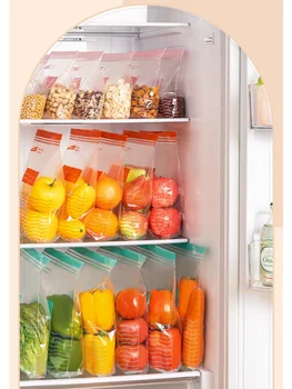 Сумка для хранения свежести в холодильнике, сумка для продуктов, компактная сумка для домашних продуктов, сумка на молнии, герметичная сумка, специальная морозильная камера для пищевых продуктов