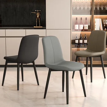 Удобные обеденные стулья на открытом воздухе Винтажный стиль салона, эргономичный дизайнерский современный стул, минималистичная библиотека, мебель для дома Sillas