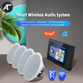 Умный дом Аудио WiFi Настенный усилитель TUYA Мощный Android-усилитель с поддержкой Alexa RS485 с 5,25 