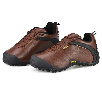 Унисекс, натуральная воловья кожа, нескользящая водонепроницаемая обувь GTX для альпинизма, походная обувь для любителей активного отдыха, Противоударная походная обувь для кемпинга