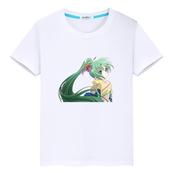 Футболки Higurashi When They Cry, летняя футболка из 100% хлопка с короткими рукавами для детей, Футболки с рисунком аниме для мальчиков и девочек
