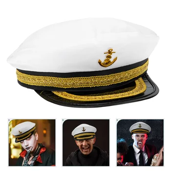 Шляпа Капитана, шляпы для Косплея, Мужская Мода, защита от ультрафиолета, Мужские Украшения, Вечерние принадлежности, Труба, Лодка, Матрос