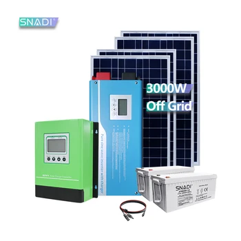 энергетические системы 3000 ватт панели солнечных батарей 3kw Завершают Солнечную Энергетическую систему Решетки Для Дома